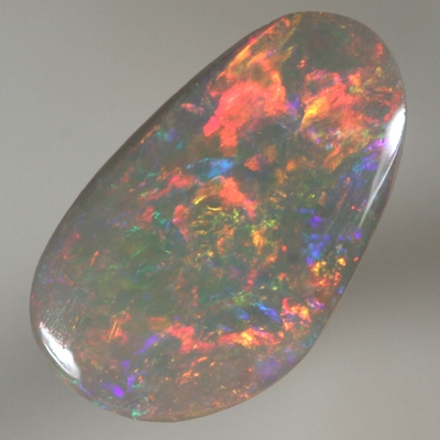 SOLID SEMI BLACK OPAL Bright fire red, magenta and orange